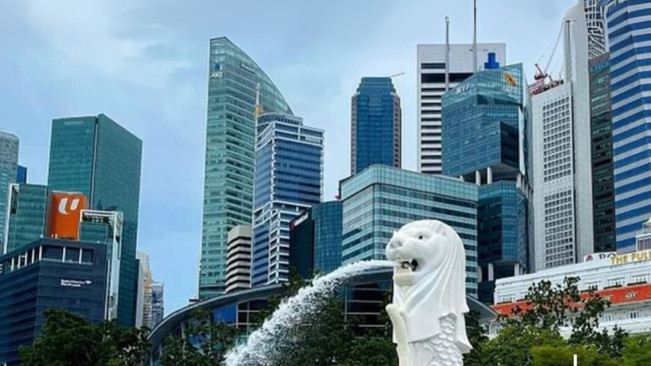 Ilustrasi Singapura. [Instagram]